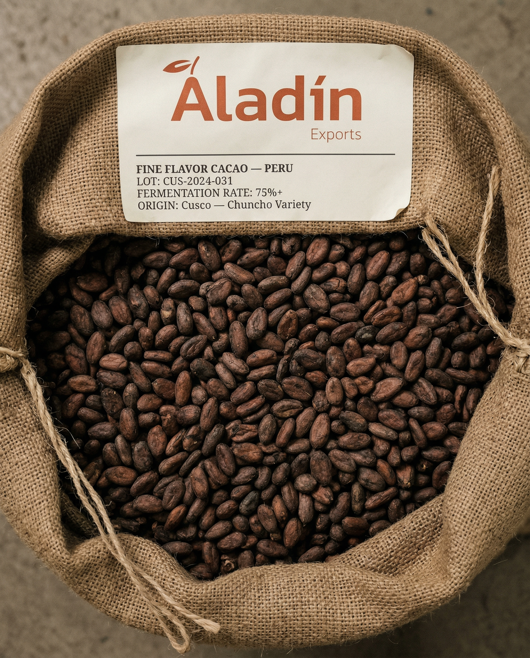 Fine flavor cacao product specimen 2 — fermentation grade and export assessment