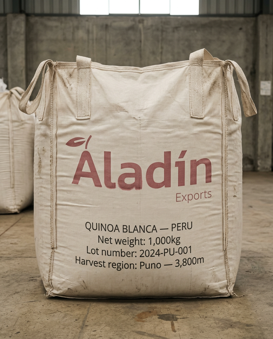 Quinoa product specimen 1 — Aladin Exports quality review standard