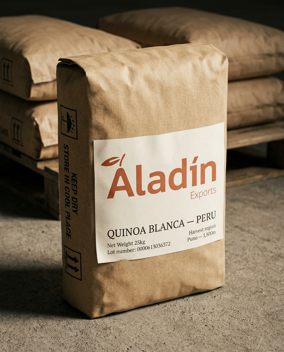 Quinoa product specimen 2 — grain comparison and export grade assessment